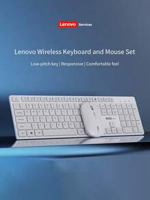 Lenovo 2.4G Wireless Keyboard & Mouse Combo, 105-Key Full-Size Keyboard With Numeric Keypad, Plug & Play, Compatible With Desktop, Laptop And All-In-One PC - View 8