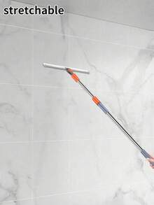 1pc/Upgraded Silicone Broom, High Window Cleaner, Home/Bathroom Floor Mop, Magic Silicone Broom, Can Clean Water, Back To School Essential - 50CM New Style - View 3