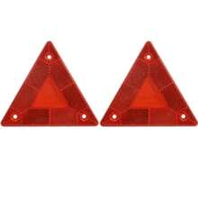 Triangular Reflective Warning Sign, Red Parking Warning Sign, Rear Reflective Truck Plate - A - View 2