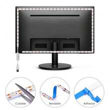 شريط إضاءة LED يعمل بطاقة USB من LQHZMYY، 1 لفة، 5 فولت 2835 أبيض/أبيض دافئ، مع مفتاح زر، لاصق، قابل للقص، لإضاءة خلفية التلفزيون، ديكور المنزل، غرفة النوم، الخزانة، المطبخ - مفتاح ضغط - مشاهدة 7
