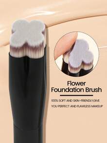 MAANGE 3pcs Portable Travel Makeup Brush Set With Foundation Brush, Eyebrow Brush, Concealer Brush, Makeup Tools Suitable For Home, Travel Or Outdoor Use, Gift For Women And Girls - Black - View 5