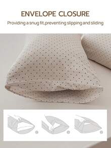 1 pieza 100% poliéster, textura arrugada, patrón en relieve, tela súper suave con estampado, funda de almohada tipo sobre, sin relleno, adecuada para dormitorio, hotel, dormitorio estudiantil - Multicolor - Ver 6