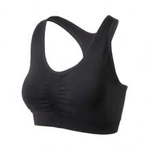 Puma Spring/Summer Yoga Fitness Training Sports Bra Women's Tank Top Racerback Sports Underwear 52436151 - Black - View 1