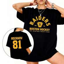 Ilya Rozanov 81-Boston Jersey, Connor Storrie Jersey, Heated Rivalry, Ilya Rozanov Shane Hollander Jersey | Unisex Cut 0JNB - 黑色 - 查看 1
