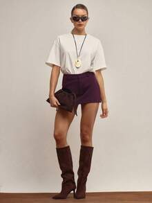 Minifalda elegante y ajustada de talle bajo para salir de noche, trabajar, eventos, vacaciones de verano y festivales - Granada - Ver 3