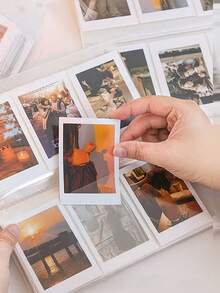 ألبوم صور صغير 1 قطعة 84/96/240/300 جيب، كتاب تخزين بطاقات الصور الكرتونية (تصميم صفحة واحدة أو صفحتين عشوائي) - متعدد الألوان - مشاهدة 2