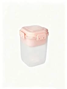 Taza de ensalada de plástico de gran capacidad, portátil y ligera, de doble capa, con capas superior e inferior reversibles y apilables, con doble sellado a prueba de fugas, fácil de limpiar, ideal para yogur, avena, meriendas saludables, picnic, almuerzo y desayuno - Multicolor - Ver 13