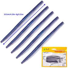 HENGJIA 5入/包 105mm-6g/130mm-8g 軟蟲誘餌 人工軟餌 地蟲游餌 適用於鱸魚、狗魚、鱒魚軟餌釣魚 - 彩色 - 查看 18