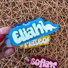 Backpack Name Tag Personalized Keychain For Kids Name Bag Tag Custom Lunch Box Keychain Personalized For Kids Acrylic Backpack Tag With Icon - Cute Name Keychain - View 10