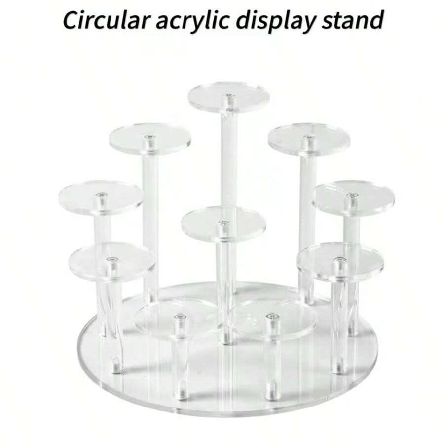 Transparent Cosmetic Perfume Display Rack, Desktop Storage Organizer, For Vanity And Bedroom - Multicolor - View 1