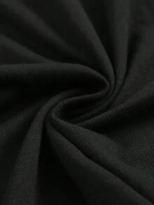 Envío local, camiseta de mujer, 100% algodón estampado, corte regular, ideal para uso diario, un excelente regalo de cumpleaños o presente. - Negro - Ver 4