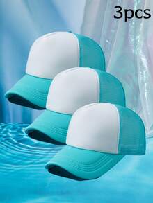 1 pieza Gorra de béisbol de mujer de malla de dos colores transpirable - Multicolor - Ver 44