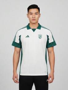 Adidas Men's M LUX TIRO P CT Short Sleeve Knit Collarless T-Shirt THY2208 - Green - View 1