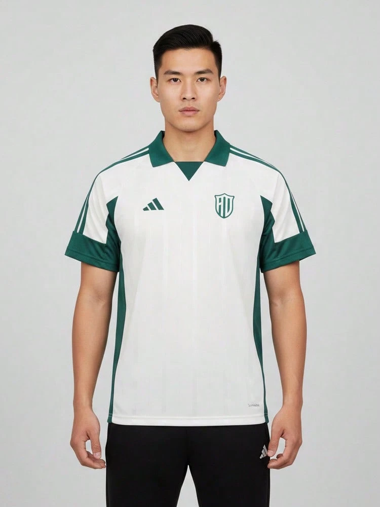 Adidas Men's M LUX TIRO P CT Short Sleeve Knit Collarless T-Shirt THY2208 - Green - View 1