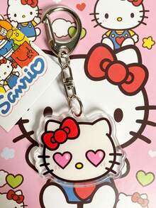 1個 Hello Kitty 鑰匙圈吊飾，Kitty 鑰匙圈，Kitty 白色派對禮物，小 Kitty 鑰匙圈，Kitty 貓鑰匙圈，創意鑰匙圈，HK 可愛錢包掛繩配件，包包配件，生日禮物，派對禮物，汽車配件，耳機殼配件，學校配件，最佳禮物，可愛哥德風，Y2K - 多色 - 查看 4
