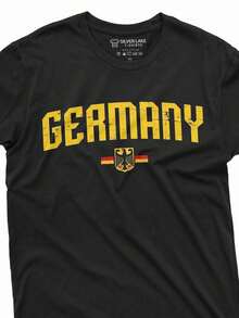 Camiseta Patriótica de Alemania, Camiseta con la Bandera de Alemania, Camiseta Nacional de Alemania, Regalos Alemanes, Regalo de Cumpleaños Alemán, Camiseta de Alemania, Regalos Alemanes, Un - Negro - Ver 1