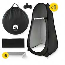 200cm Travel Tent Outdoor Tent Multi-Color Options - Black - View 10