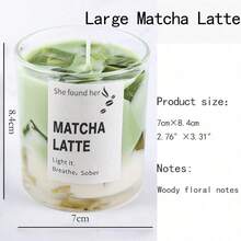 1/2件裝新款果凍香氛蠟燭（抹茶/冰咖啡，淡香），室內房間裝飾，適用於婚禮/學校宿舍裝飾、情人節、生日派對，送給女性、家人和朋友的禮物，秋季裝飾，伴娘邀請函、教師節禮物，客廳臥室裝飾，蠟燭台 - 彩色 - 查看 21