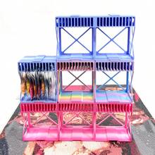 Gradient Color Interlocking Diamond Painting Drill Storage Rack, Multi-Compartment Storage Box For Diamond Painting Drill Bags And Tools - A - View 1