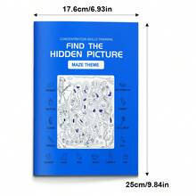 Hidden Picture Activity Book, Visual Search Puzzles With Detailed Illustrations And Item Lists, Train Observation And Focus, Enhance Brain Challenge, Screen-Free Fun - Find the Hidden Image - View 8
