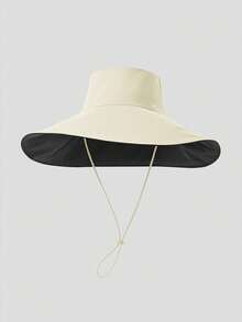 Beneunder Women's Wide Brim Bucket Hat With UV Protection Lining - BM016 - Beige - View 3