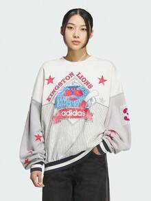 Adidas Originals 男士 BASEBALL CREW 運動針織圓領運動衫 KG3146 - 灰色 - 查看 1