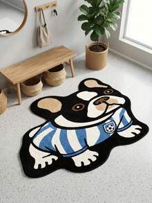 1pc French Bulldog Jersey Shaped Doormat, Small Rug, Welcome Mat, Carpet, Floor Mat, Outdoor Doormat, Kitchen Rug, Home Decor, Front Door Mat, Bedroom Rug, Outdoor Mat, Home Decor, Area Rug, Garden Rug, Washable Carpet - Multicolor 8 - View 6