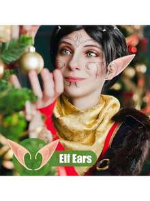 2pcs/Set Elf Ears Cosplay Props Angel Ears Photo Props Makeup Halloween Party Props - Multicolor - View 5