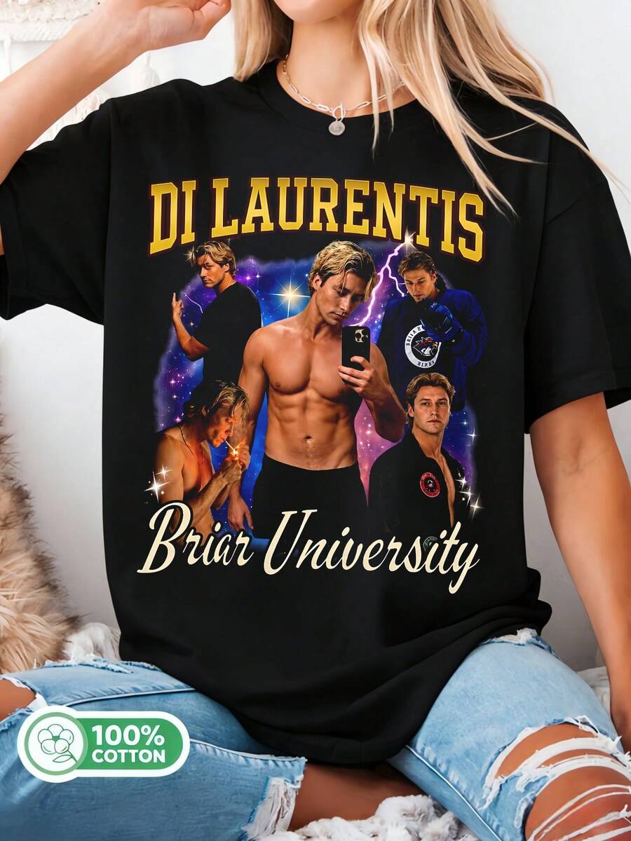 Camiseta University Galaxy, criada por Dean Laurentis Briar, ideal para fãs que moram fora do campus, um ótimo presente para fãs. - Preto - Ver 1