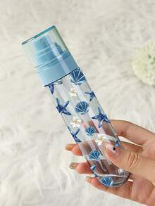 Botol Semprot Motif Cangkang Biru - Botol Semprot Portabel dan Dapat Digunakan Kembali / Perlengkapan Perjalanan / Cocok untuk Minyak Esensial, Parfum, dan Losion Tubuh / Cocok untuk Salon Rambut, Dapur, Kamar Mandi, dan Taman (Pola Dipotong Secara Acak) - MultiWarna - View 4