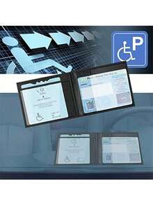 Disability Certificate Protective Cover/Leather Holder (Suitable For Disability Certificates), School Supplies, Back To School Supplies - A - View 3