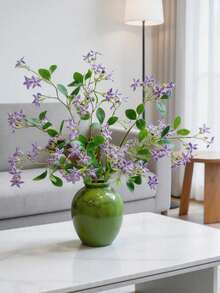 1pc Artificial Jasmine Trachelospermum, High-Grade Faux Flower. Decorative Ornament For Living Room, Dining Table, Entryway And Bedroom Home Soft Furnishings. Suitable For Hotels, Homestays, Gardens, Parties And Holiday Decorations. - Multicolor - View 7