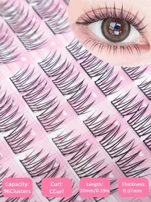 96pcs Large Capacity Glue-Free False Eyelashes ACE Idol Style Big Eye Look, Curly Thick Long-Lasting, Waterproof Sweat-Proof, Ready To Wear, Suitable For Holiday Party Daily Date, Beginner Friendly - View 7