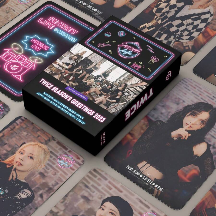 55pcs KP/OP Brand New High-End High-Definition TWI, CE Paper Photocards Officially Released! Carefully Selected Stunning High-Quality Visuals Of 9 Members From Different Eras - Multicolor - View 1