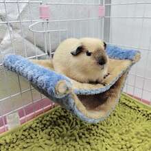 Winter Warm Bird Nest Hammock Style Canary Cage Plush Fluffy Bird House Parrot Cage Accessories - Multicolor - View 13