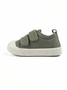 Boys' Green Canvas Fresh Minimalist Lightweight Breathable Casual Sports Shoes, Suitable For Spring Daily Campus And Outdoor Activities - Green - View 6