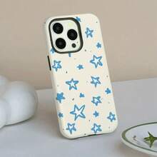 [24h Shipping From DE/FR/ES]Apple 17 16  22 23 24 25 26 Galaxy Phone Case - 2-In-1 Shiny White And Blue Star Case For IPhone 17PM, 16 Pro Max, 11 Pro, 13 Plus, 7/8, SE, XS And XR - 1 Piece Of Picture Color - View 7