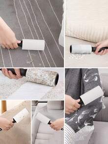 1/3/5/7pcs Pet Hair Remover, Roller-Style Lint Roller, Hair Cleaner, Durable Handle, Suitable For Cleaning Clothes, Carpets, Sofa Surfaces, College Dorm Essentials, Bathroom Accessories, Back To School Home Laundry Accessories, Halloween, Christmas Birthday Gifts For Friends And Family - Multiple Styles - View 4