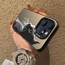 Cool Hakimi Is Suitable For Apple 15 Pro Max Phone Case,  16 Cute, 14 Pro High-End, 17 Pro New - 彩銀殼-黑色-冷酷哈基米 - 查看 4