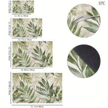 1pc Home Decor Plant Pattern Printed Absorbent Mat, Dish Drying Mat, Espresso Machine Countertop Absorbent Mat, Drainage Mat, Soft Faucet Absorbent Mat, Sink Cup Mat, Kitchen Supplies, Bathroom Supplies - Multicolor - View 11
