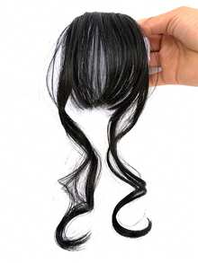 Airy Bangs Hair Clip-In Fringe, Natural Front Hairline, Straight Bangs, European And American Popular Style, Synthetic Hair - Multicolor - View 9