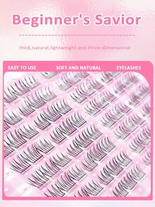 96pcs Large Capacity Glue-Free False Eyelashes ACE Idol Style Big Eye Look, Curly Thick Long-Lasting, Waterproof Sweat-Proof, Ready To Wear, Suitable For Holiday Party Daily Date, Beginner Friendly - View 4