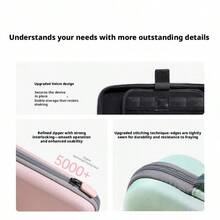 UGREEN Switch2 Lightweight Travel Case, Drop-Proof And Pressure-Resistant Semi-Hard Shell Protective Cover, With Built-In Handle And Fleece Lining, Black And Pink Gradient For A Unique Look, Easily Fits Into A Backpack For Business Trips And Commutes. - View 10