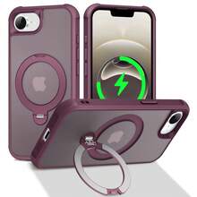 Funda para teléfono: Compatible con iPhone 17 Pro Max Air / 15 / 14 / 16 Plus; admite fijación magnética y cuenta con un diseño antideslizante y semitransparente. - Rojo - Ver 4