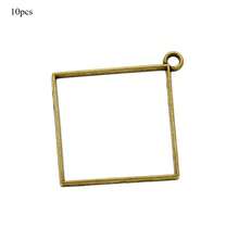 10pcs 48*43mm Geometric Pendant Frames - DIY Jewelry Making Materials, Suitable For Open Pendants, Hollow Earrings, Hanging Necklaces And Bracelets, Perfect For Creating Unique Accessories - Hollowed-out Frame Base - View 11