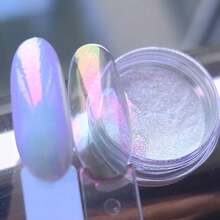Polvo de Espejo Mágico Aurora Efecto Brillo para Uñas Diseño Decorativo de Arte de Uñas - Albaricoque - Ver 4