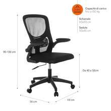 Baroni Office Chair - A - View 3
