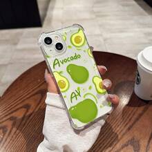 Funda para teléfono: Bonito diseño de aguacate con ilustración de rodajas de fruta que se repite sin interrupciones, transparente, con protección anti-caídas en las cuatro esquinas, para iPhone 17 16 15 14 13 12 11 16 Pro 17 Pro 14 Pro Max 15 Pro Max 16 Plus 17 Air X XS y XS Max. La primera opción como regalo para iPhone, Redmi, PIXEL, , , OPPO, VIVO, , , HONOR. - Multicolor - Ver 3