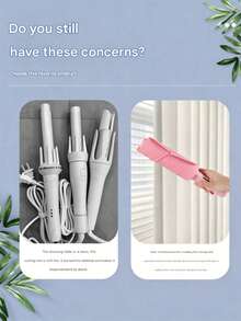 2pcs Heat Resistant Mat And Glove Set, Suitable For Curling Irons, Flat Irons And Straighteners, Protects Hair And Hands From Heat Damage - Multicolor - View 6