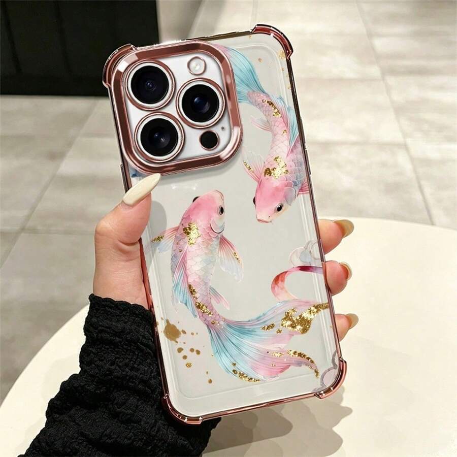 Koi Modern Design Cell Phone Case With Full Drop Protection And Features, Suitable For Multiple Mobile Models Such As 5 Series Up To 17 Pro Including Plus, Pro, Pro And 16e, A And S Series With A03, A04, A04e, A05, A06, A12, A15, A22, A32, A34, A35, A54, A55, S23, S24 Ultra, Moto G52, G54, G84, C40, C65, M5s, M6 Pro 4G, X5, Pro And 9A, A3, Note 11 4G, Comfortable And Durable Case For Everyday Personal Use - 多色5 - 查看 1